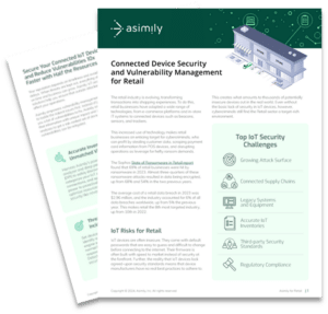 Asimily Connected Device Security for Retail