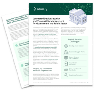 Asimily Connected Device Security for Government thumbnail