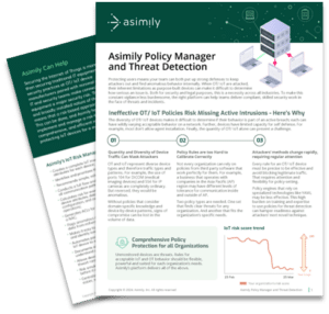 Asimily IoT Policy Manager and Threat Detection
