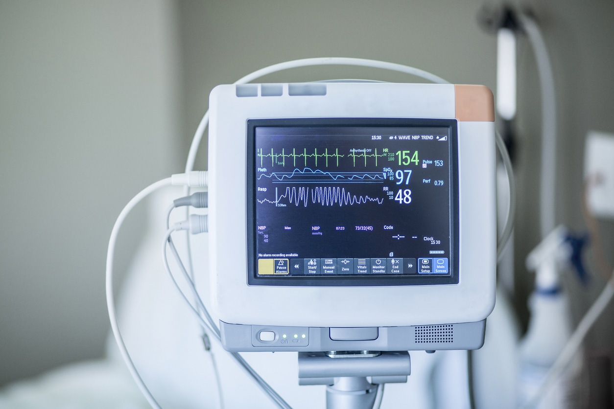 Medical monitor in a hospital