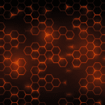 stock image of digital honeycomb