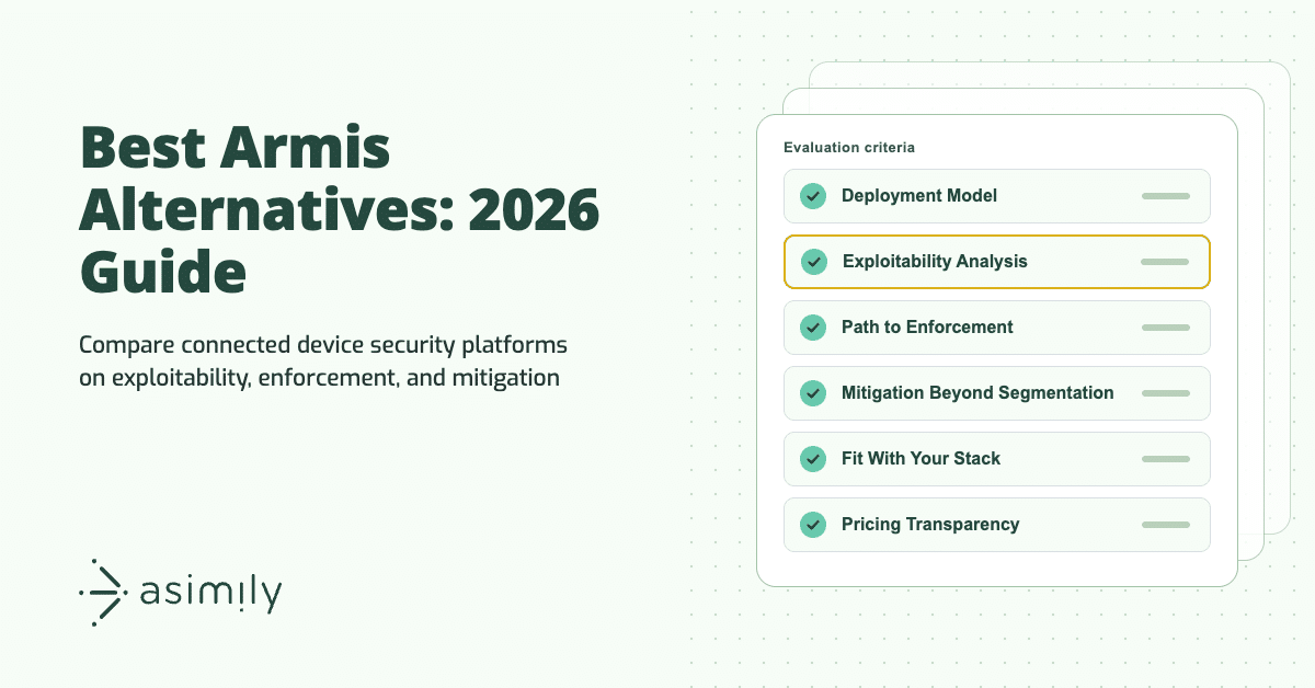 Best Armis Alternatives: 2026 Guide